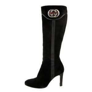 Gucci Black Suede Boots